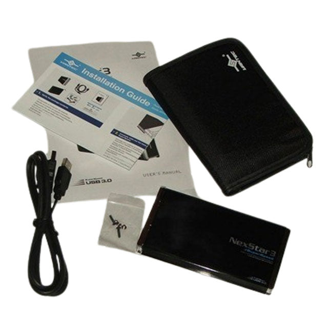 Vantec NexStar 3 2.5” SATA to USB 3.0 External Hard Drive Enclosure – High-Speed, Portable Storage Adapter for Laptops &amp; PCs