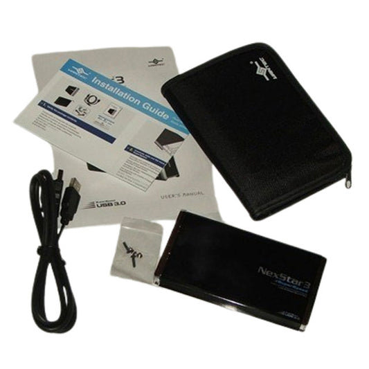 Vantec NexStar 3 2.5” SATA to USB 3.0 External Hard Drive Enclosure – High-Speed, Portable Storage Adapter for Laptops &amp; PCs
