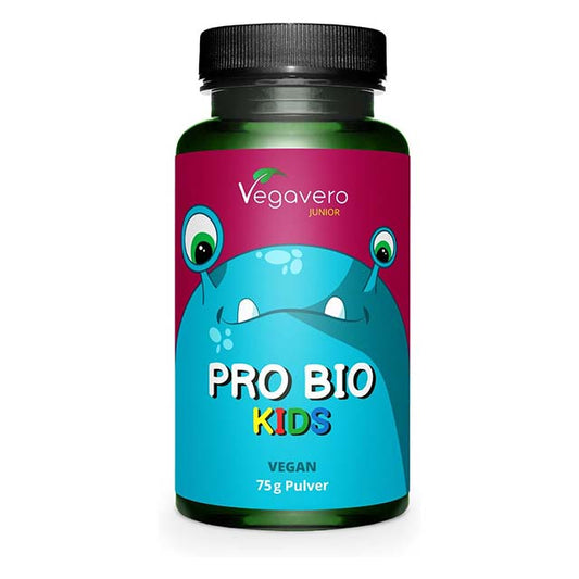 Vegavero Probiotics for Kids® – 100% Organic Vegan Powder with 5 Strains, 4 Billion CFU + Prebiotic Inulin, No Sugar or Artificial Additives (Scoop Included)