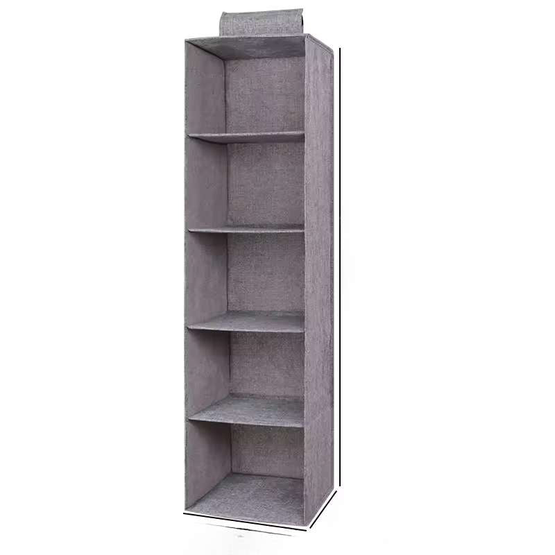 Vertical Hanging Closet Organizer – 4 & 5-Tier Wardrobe Storage Shelves with Optional Drawer – Foldable Interlayer Clothes Organizer for Sweaters, Linens, and Accessories – Space-Saving Hanging Cabinet Divider