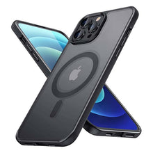 Vimiki Magnetic iPhone 12 Pro Max Case – MagSafe Compatible Military Grade Protection, Hard Back &amp; Soft Edge Slim Cover, 6.7" Black