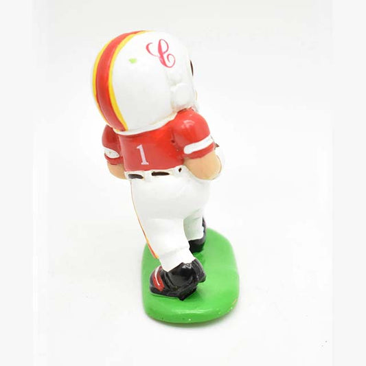 Vintage 1985 Campbell's Soup Football Player Figure – 2.5" PVC Collectible Sports Memorabilia