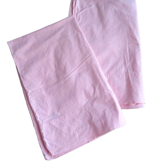 Vintage 60s Sears Roebuck Pink Cotton Percale Pillowcases – Pair of 2 USA Made Bedding Essentials