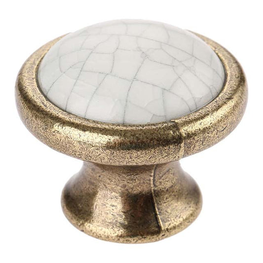 Vintage Ceramic Drawer Knobs – Antique Cabinet, Wardrobe &amp; Kitchen Pull Handles for Country Style Furniture (1 Piece)