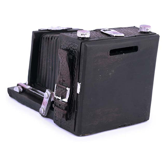 Vintage Polyresin Camera Money Box – One Size Coin Bank &amp; Decorative Home Office Gift