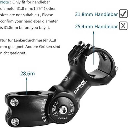 WAKE Adjustable Handlebar Stem