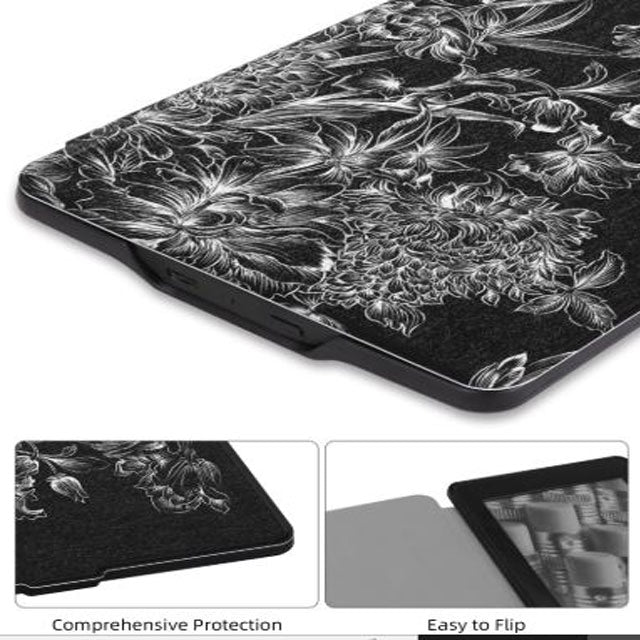 WALNEW PU Leather Case for 6" Kindle Paperwhite (2012-2017 EY21/DP75SDI Models) – Smart Protective Cover for Pre-2018 Kindle Paperwhite