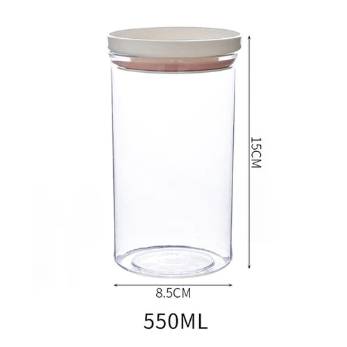 WBBOOMING 2 Different Color Sealed Ring Bottles Kitchen Storage Box Transparent Food Canister Keep Fresh New.jpg 640x640 aeeca0a5 0fb0 4c7e b8e1 3463badf0873 1