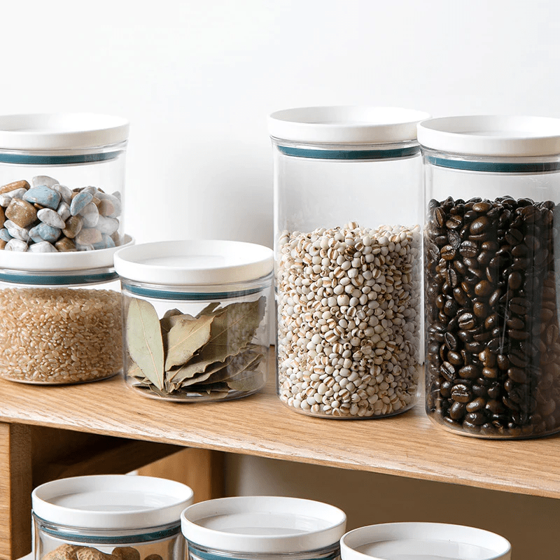 WBBOOMING 2 Different Color Sealed Ring Bottles Kitchen Storage Box Transparent Food Canister Keep Fresh New 783b77ce dafd 4389 9878 6c56120c9f78 1