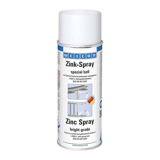 WEICON Zinc Spray 400ml – Approved Zinc Coating for Superior Corrosion &amp; Rust Protection