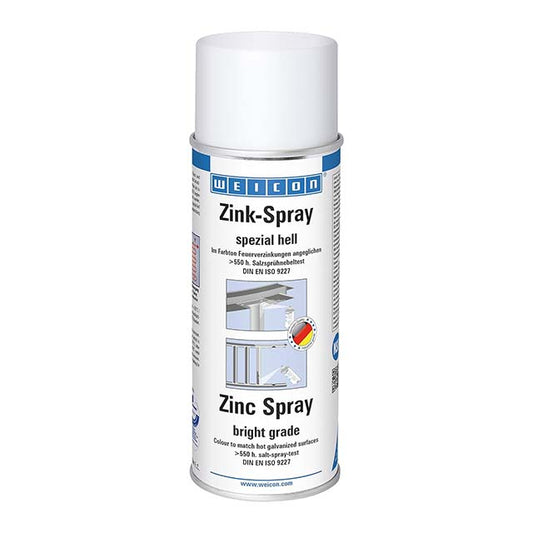 WEICON Zinc Spray 400ml – Approved Zinc Coating for Superior Corrosion &amp; Rust Protection