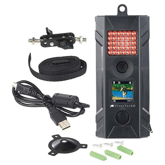 WOSPORTS Outdoor HD Surveillance &amp; Wildlife Camera - Night Vision, PIR Motion Detection, Color Display, IP54 Waterproof Animal Camera