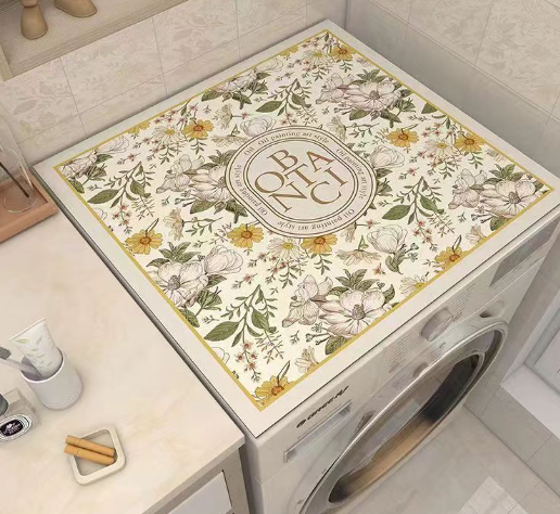 غطاء غبار لغسالة الملابس بتصميم كلاسيكي من Nordic Vintage، غطاء غبار لطاولة النوم، غطاء مقاوم للماء، غطاء غبار للثلاجة والميكروويف، غطاء مانع للانزلاق 