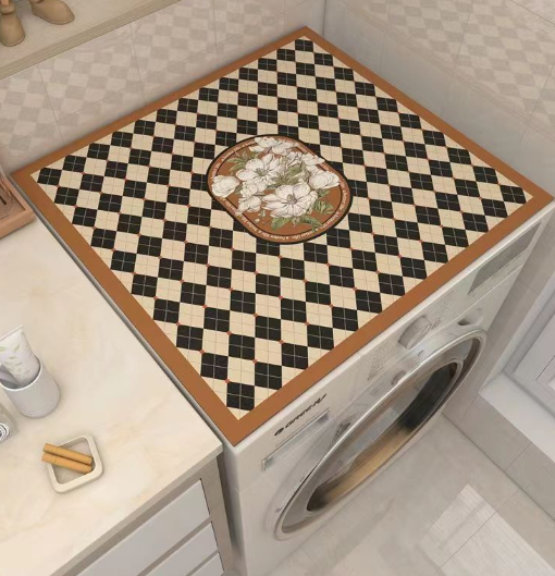 غطاء غبار لغسالة الملابس بتصميم كلاسيكي من Nordic Vintage، غطاء غبار لطاولة النوم، غطاء مقاوم للماء، غطاء غبار للثلاجة والميكروويف، غطاء مانع للانزلاق 