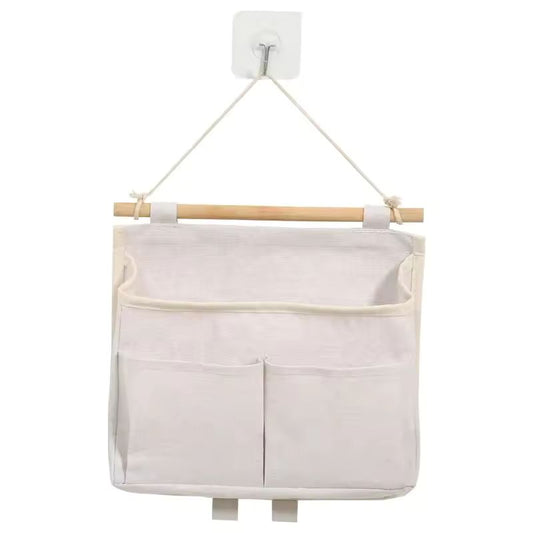 Wall Hanging Storage Bag – Waterproof Over-Door Organizer for Underwear & Sundries – Multi-Pocket Closet Hanging Pouch (Gray/White/Black)