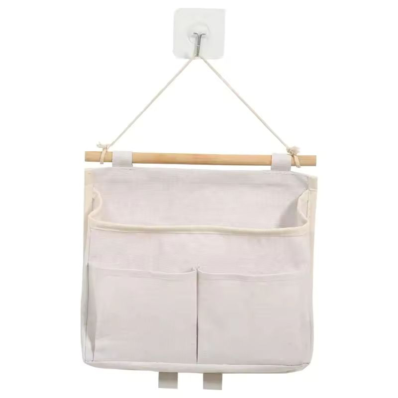 Sac de Rangement Mural – Organisateur de Porte Imperméable pour Sous-vêtements et Articles Divers – Pochette de Rangement Suspendue Multi-Poches (Gris/Blanc/Noir)