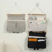 Sac de Rangement Mural – Organisateur de Porte Imperméable pour Sous-vêtements et Articles Divers – Pochette de Rangement Suspendue Multi-Poches (Gris/Blanc/Noir)
