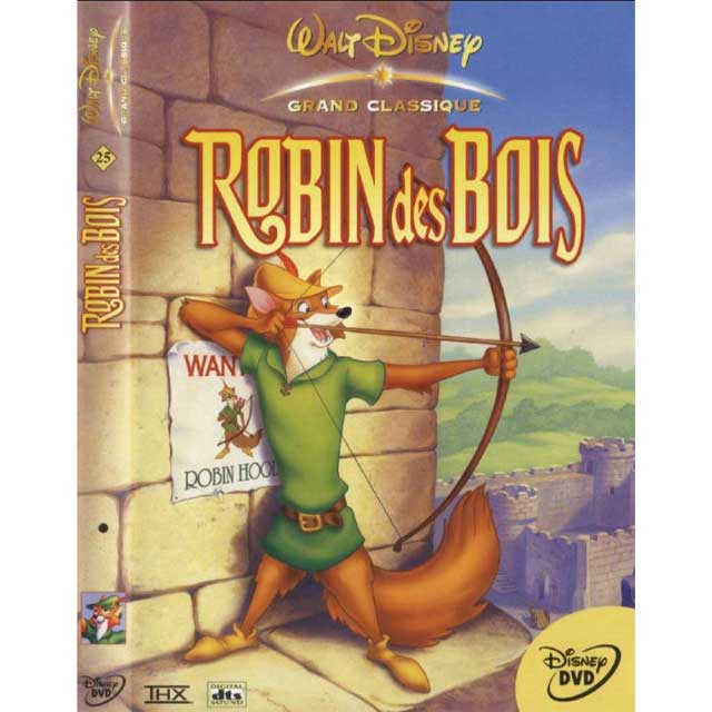 Walt Disney's Robin des Bois DVD – Classic Animated Robin Hood Family Adventure Film