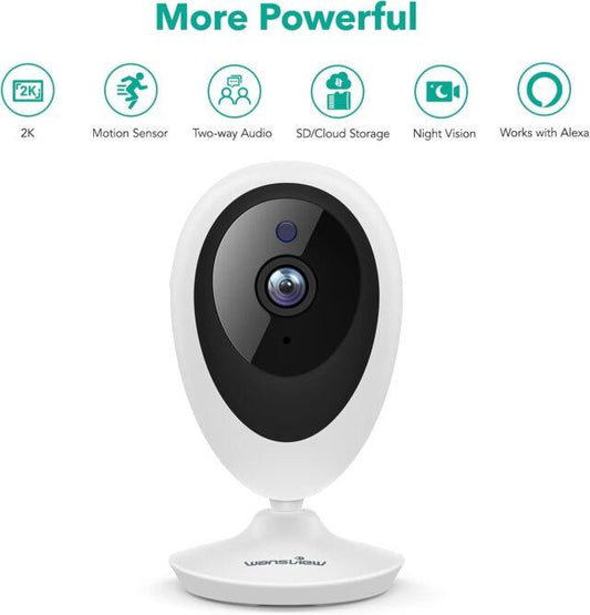 Wansview 1080P Wireless Home Security Camera K5 - 2K Video, Motion Alerts, Alexa Compatible