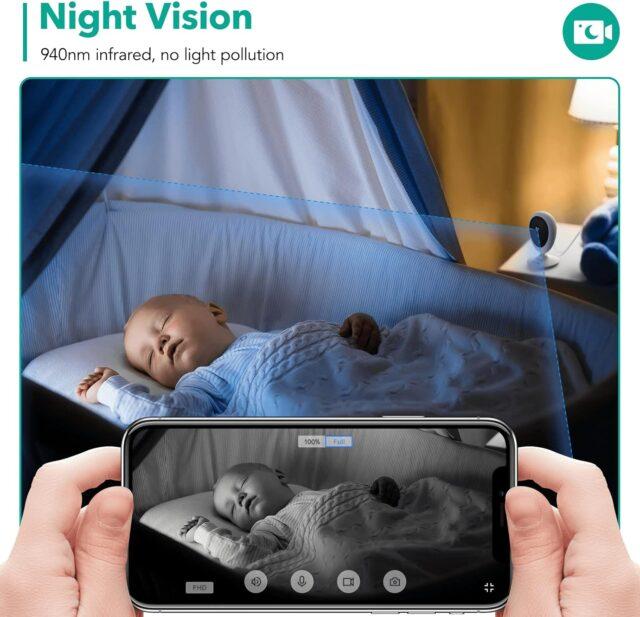 Wansview 1080P Wireless Home Security Camera K5 - 2K Video, Motion Alerts, Alexa Compatible