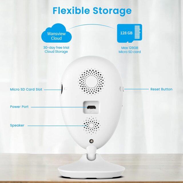 Wansview 1080P Wireless Home Security Camera K5 - 2K Video, Motion Alerts, Alexa Compatible