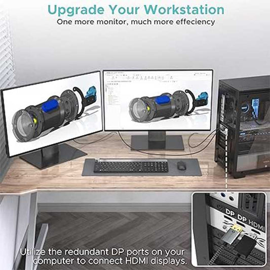 Warrky 4K DisplayPort to HDMI Cable