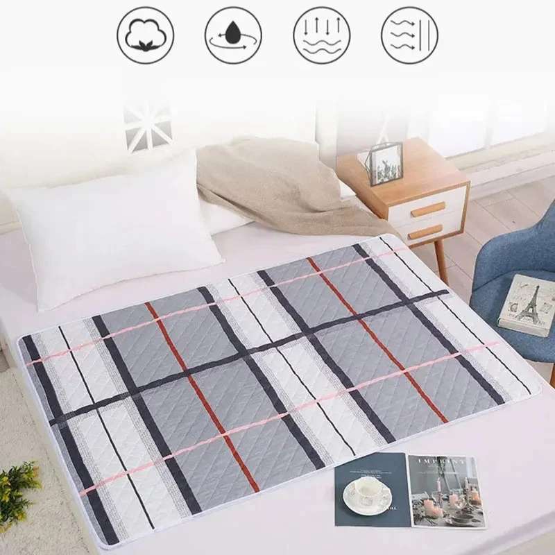 Matelas lavable imperméable tapis d'urine (50x70cm) – Protège-matelas respirant pour bébé et tout-petit – Tapis à langer mignon de dessin animé – Alèse douce réutilisable pour lit de bébé et literie