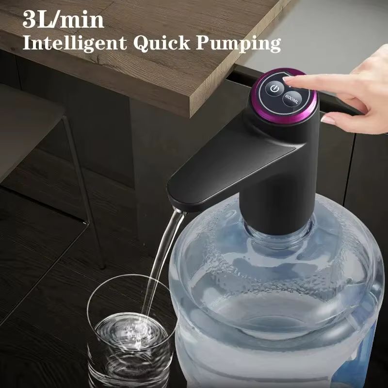 Automatic Electric Water Dispenser – USB Rechargeable Gallon Water Pump – Portable Universal Switch for Barreled Drinking Water & Home Appliances