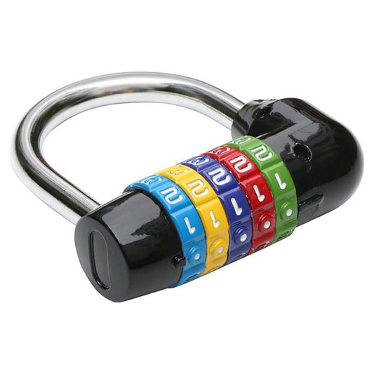 Waterproof 4-Digit Combination Safe Padlock – Durable Black Gym Locker &amp; Number Lock for Home, Travel &amp; Outdoor Security