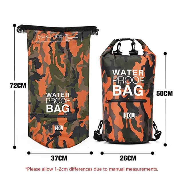 Waterproof Drawstring Backpack – 15L/20L/30L Dry Bag for Kids, Gym, Swimming, Hiking & Camping