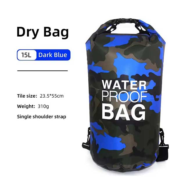Waterproof Drawstring Backpack – 15L/20L/30L Dry Bag for Kids, Gym, Swimming, Hiking & Camping