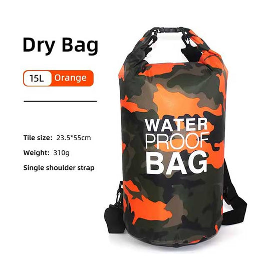 Waterproof Drawstring Backpack – 15L/20L/30L Dry Bag for Kids, Gym, Swimming, Hiking & Camping