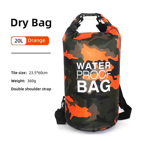 Sac à dos étanche à cordon de serrage – Sac étanche 15L/20L/30L pour enfants, salle de sport, natation, randonnée et camping