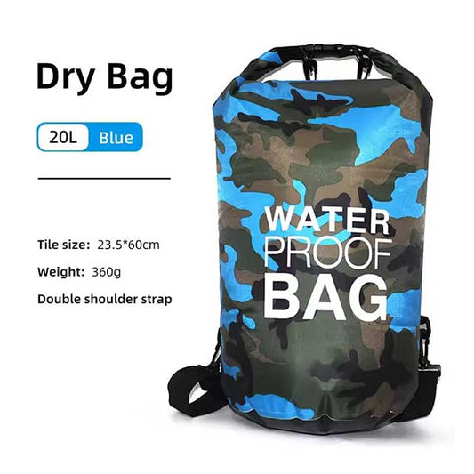 Sac à dos étanche à cordon de serrage – Sac étanche 15L/20L/30L pour enfants, salle de sport, natation, randonnée et camping