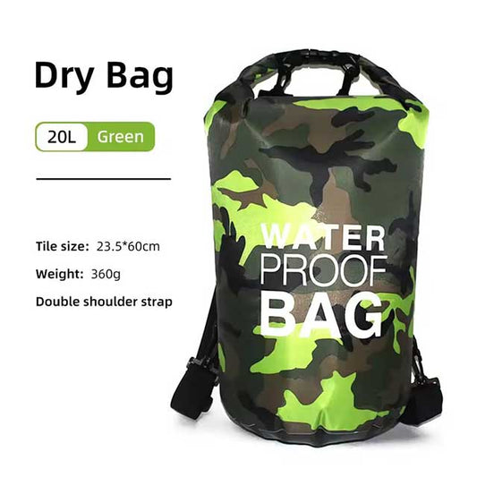 Sac à dos étanche à cordon de serrage – Sac étanche 15L/20L/30L pour enfants, salle de sport, natation, randonnée et camping