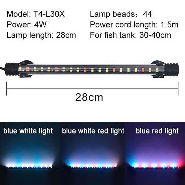 Waterproof LED Aquarium Light – Submersible Fish Tank Clip Lamp for Aquatic Plants & Tank Decor (220–240V)