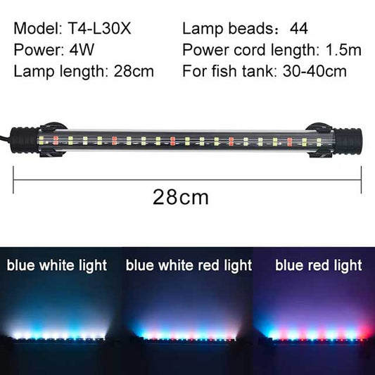 Waterproof LED Aquarium Light – Submersible Fish Tank Clip Lamp for Aquatic Plants & Tank Decor (220–240V)
