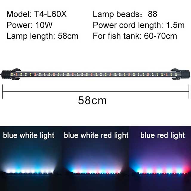 Waterproof LED Aquarium Light – Submersible Fish Tank Clip Lamp for Aquatic Plants & Tank Decor (220–240V)