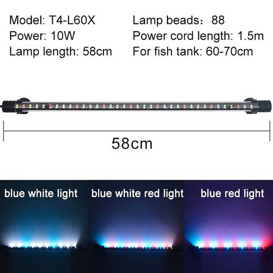 Waterproof LED Aquarium Light – Submersible Fish Tank Clip Lamp for Aquatic Plants & Tank Decor (220–240V)
