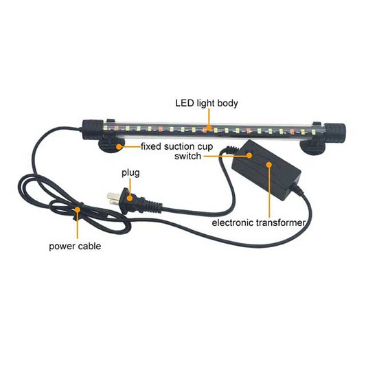 Waterproof LED Aquarium Light – Submersible Fish Tank Clip Lamp for Aquatic Plants & Tank Decor (220–240V)