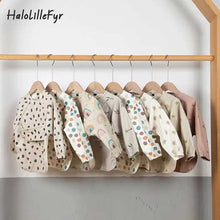 New Children Feeding Aprons Long Sleeve Baby Bib With Pocket Full Cover Kid Gown With Bag Waterproof Long-Sleeve Smock