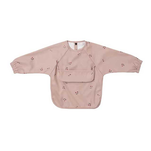 New Children Feeding Aprons Long Sleeve Baby Bib With Pocket Full Cover Kid Gown With Bag Waterproof Long-Sleeve Smock