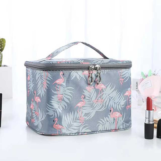 Waterproof Makeup Bag for Women – High Capacity Travel Toiletry Organizer with Zipper for Cosmetics & Beauty Essentials