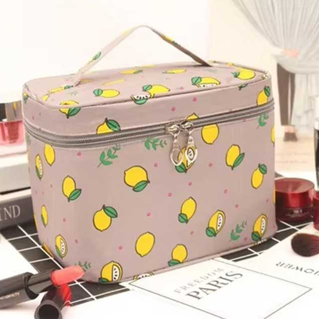 Waterproof Makeup Bag for Women – High Capacity Travel Toiletry Organizer with Zipper for Cosmetics & Beauty Essentials