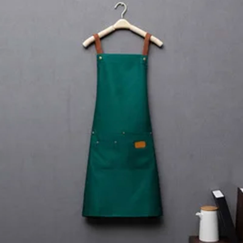 Tablier de cuisine professionnel imperméable – Tablier de travail ajustable à bretelles croisées pour chefs, barbiers et baristas – Tablier de restaurant robuste
