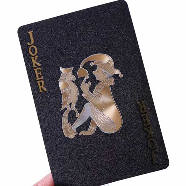 Waterproof Rose Black Gold Playing Cards – Luxury Poker Deck for Magic Tricks, Board Games & Collectors Gift