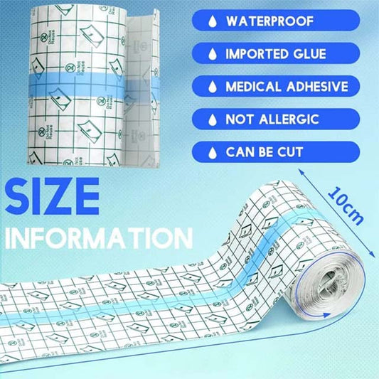Waterproof Tattoo Aftercare Adhesive Bandages | Transparent Film Dressing Tape for Skin Healing, Repair &amp; Protection