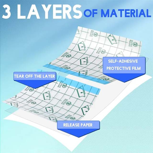 Waterproof Tattoo Aftercare Adhesive Bandages | Transparent Film Dressing Tape for Skin Healing, Repair & Protection