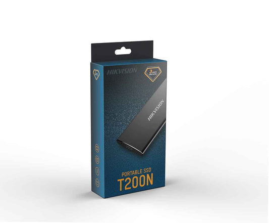 قرص تخزين SSD خارجي من HIKVISION T200N بمنفذ USB 3.1 من النوع C بسعة 128 جيجابايت