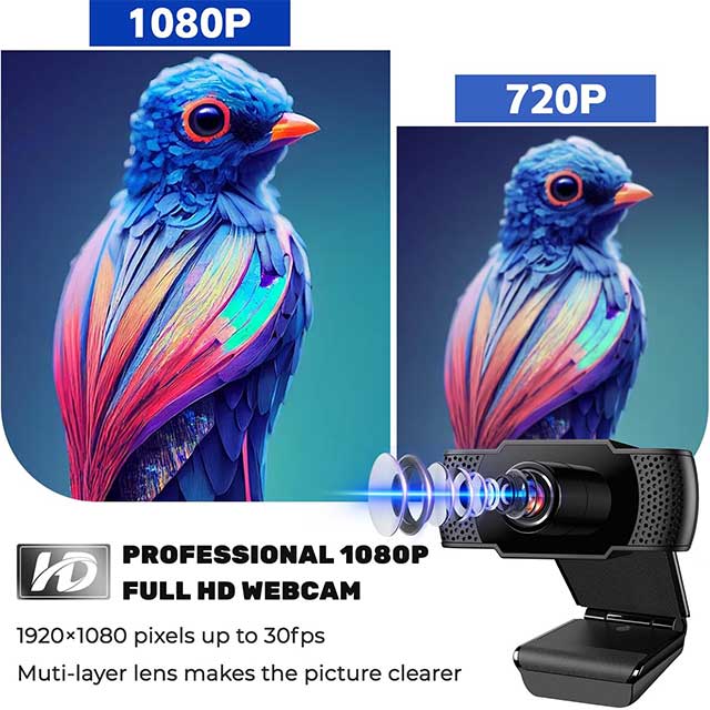 Webcam 1080P with Microphone